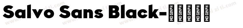 Salvo Sans Black字体转换